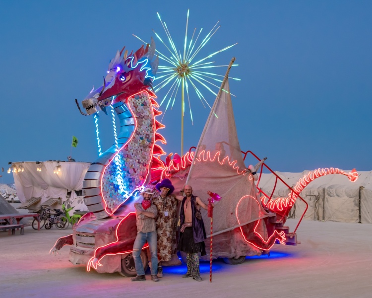 Art Car and Owners at 2018 Burning Man Festival