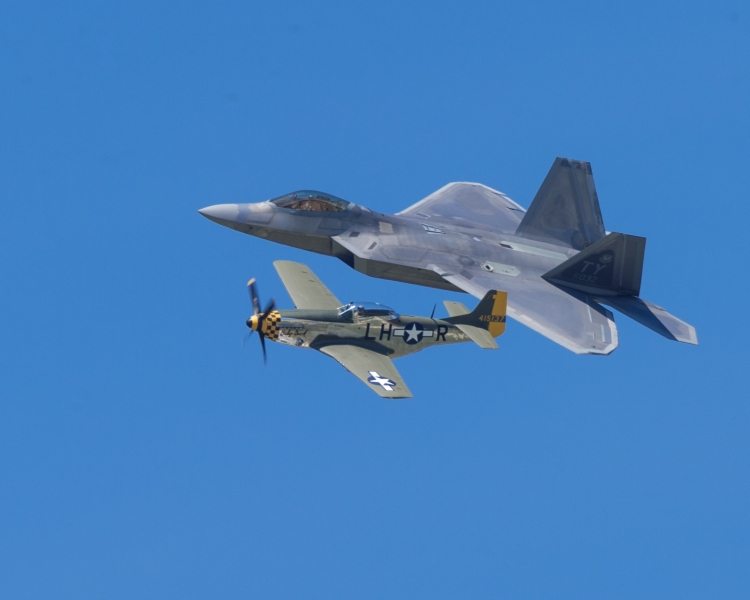 Heritage Flight at Dayton Air Show