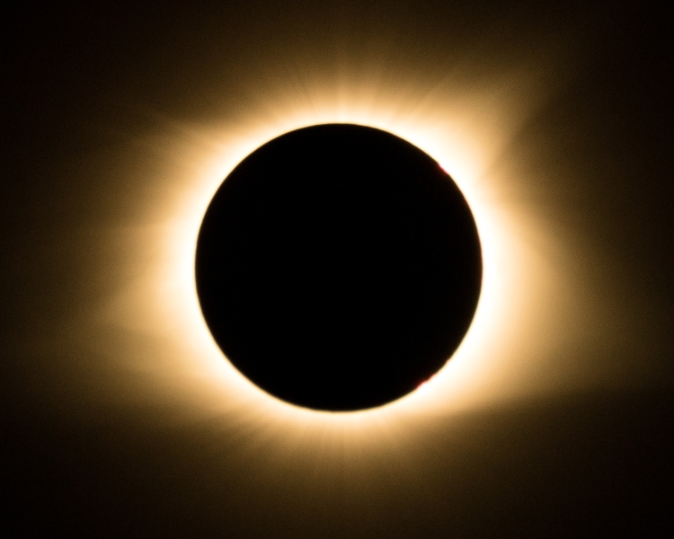 Solar Elipse at Totality