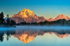 Oxbow Sunrise with Mist