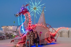 Art Car and Owners at 2018 Burning Man Festival