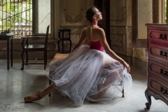 Cuban Ballerina in 1930s Mansion